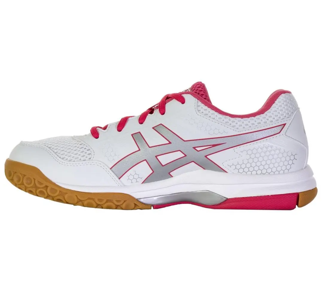 ASICS Gel-Rocket 8 Sportschoenen 40.5 - Wit/Rozes/Zilver