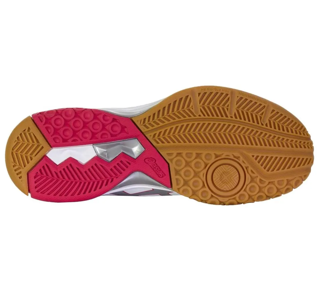 ASICS Gel-Rocket 8 Sportschoenen 40.5 - Wit/Rozes/Zilver