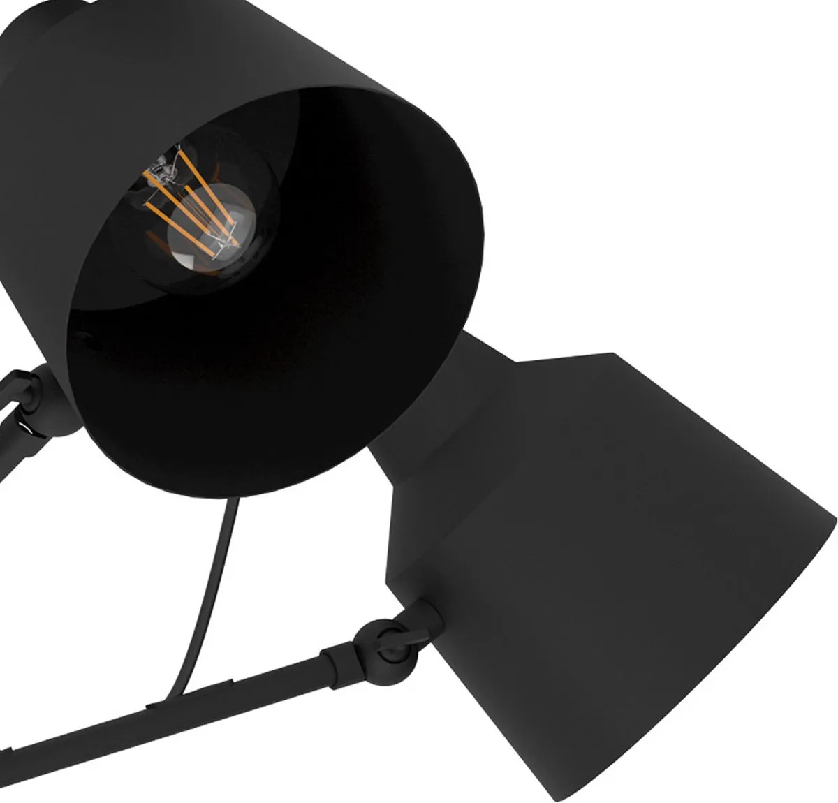 Eglo Basurtu Plafondlamp E27 - Ø105cm - Zwart