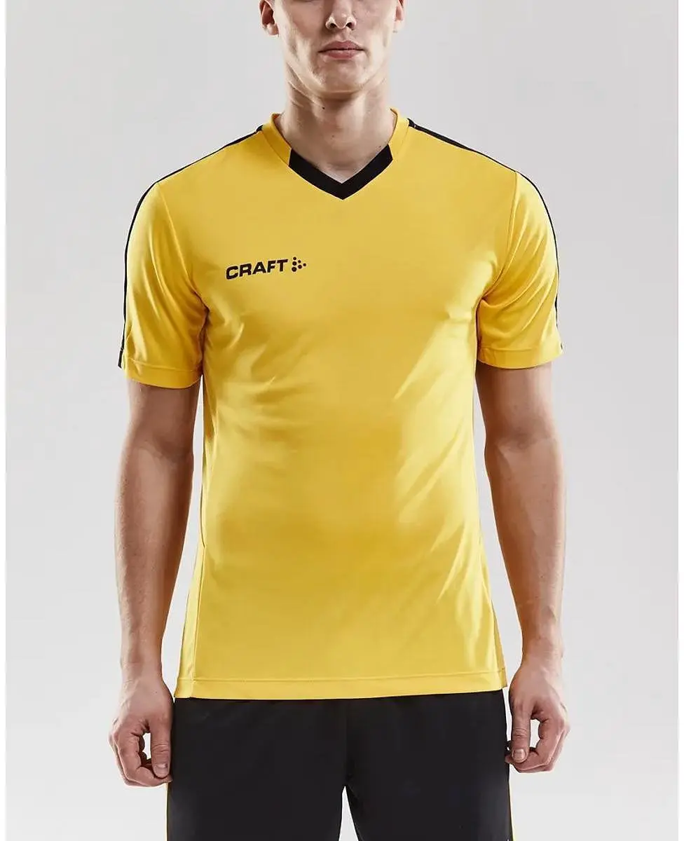 Craft Progress Contrast Shirt Heren - Zwart/Geel S