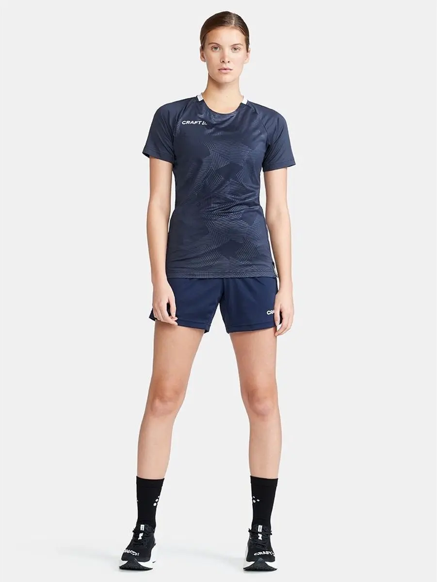 Craft Premier Solid Shirt Dames Korte Mouw - Marine L