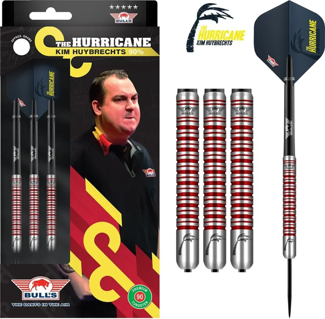 Bull's Kim Huybrechts Dartpijlen 90% PCT - 25g - 3 Stuks