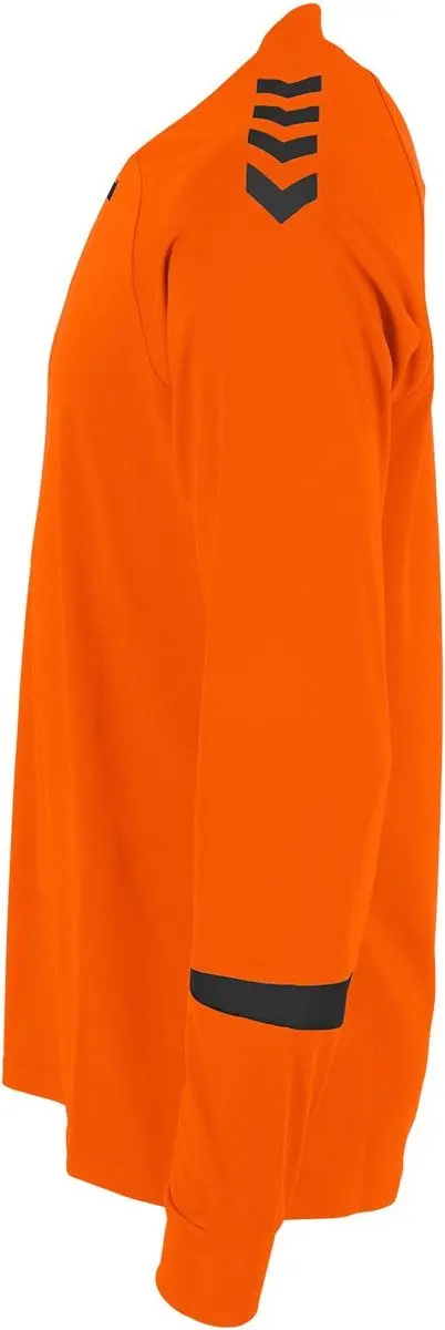 Hummel Fyn Voetbalshirt Lange Mouw Kinderen - Oranje/Zwart 152