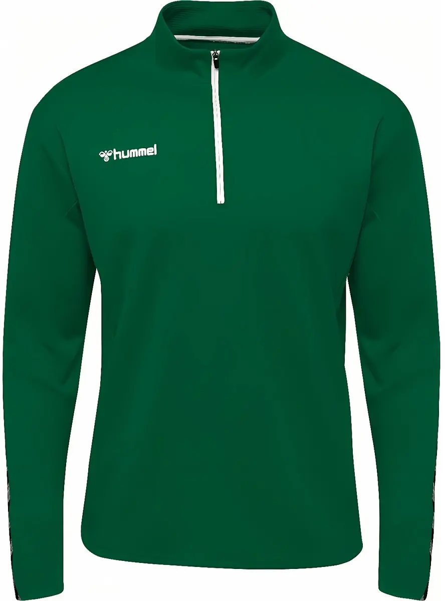 Hummel Hmlauthentic Half Zip Sweatshirt 204927 - XXL - Groen