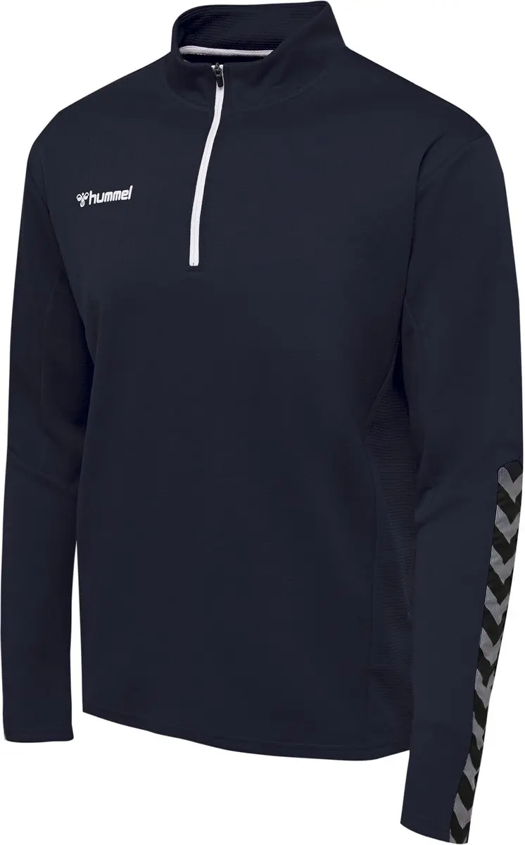 Hummel Hmlauthentic Half Zip Sweatshirt 204927 - XXL - Groen