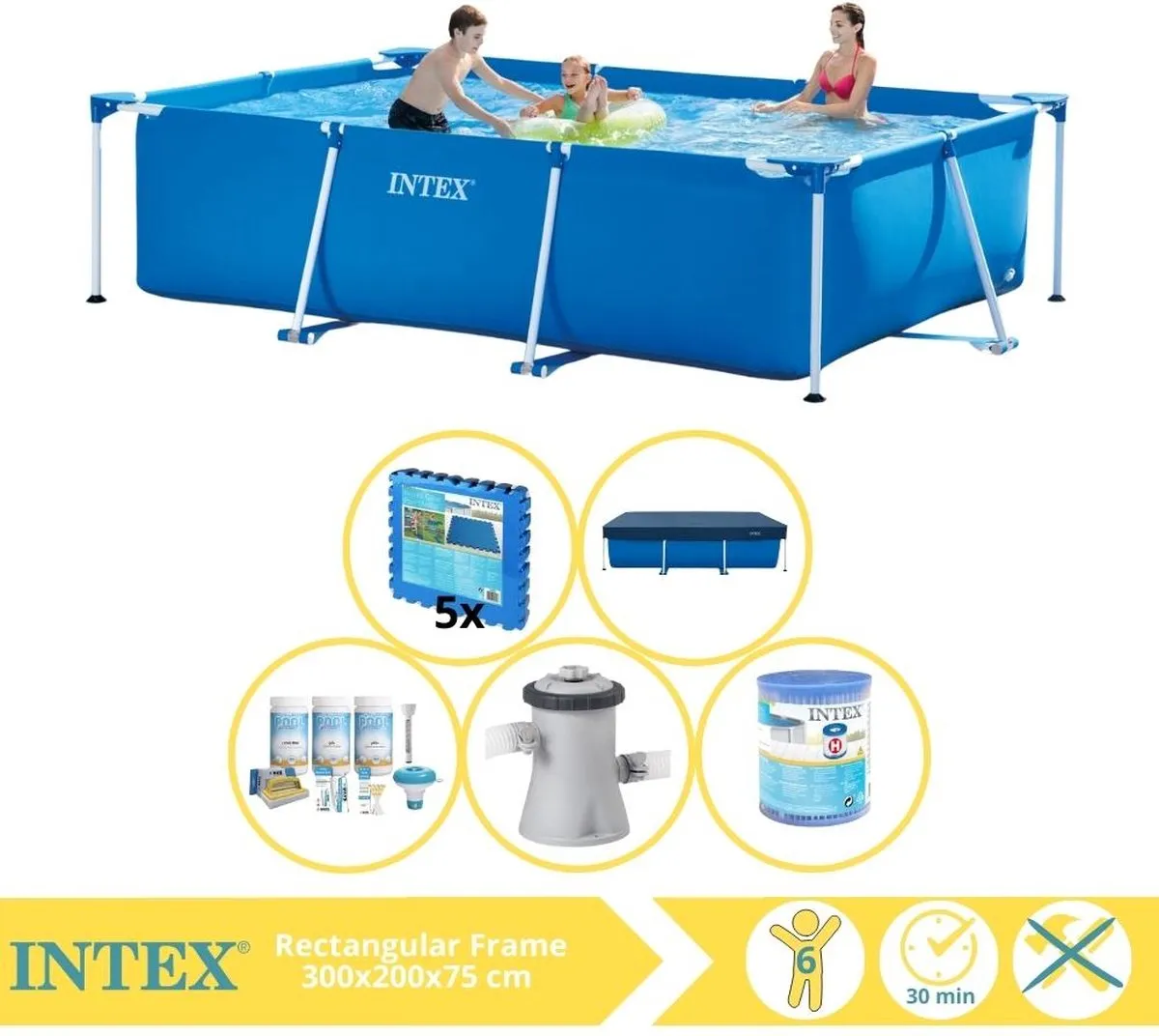 Intex 28272NP Opzetzwembad 300x200x75cm