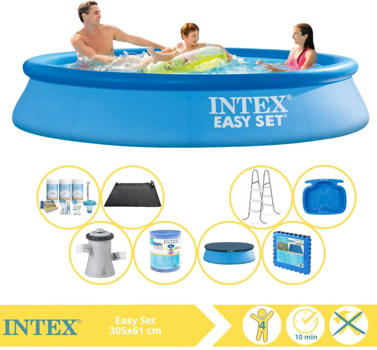 Intex Easy Set 28118GN Opblaaszwembad 305x61cm