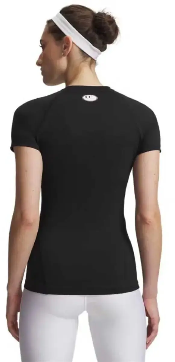 Under Armour HeatGear Authentic T-shirt - Kort L - Zwart