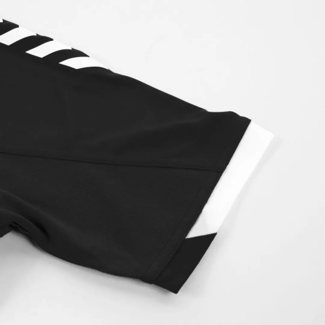 Hummel Fyn Shirt Heren - Korte mouwen - Zwart/Wit - Maat S