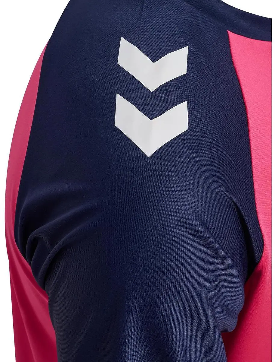 Hummel Match League Shirt Heren - Raspberry/Marine S
