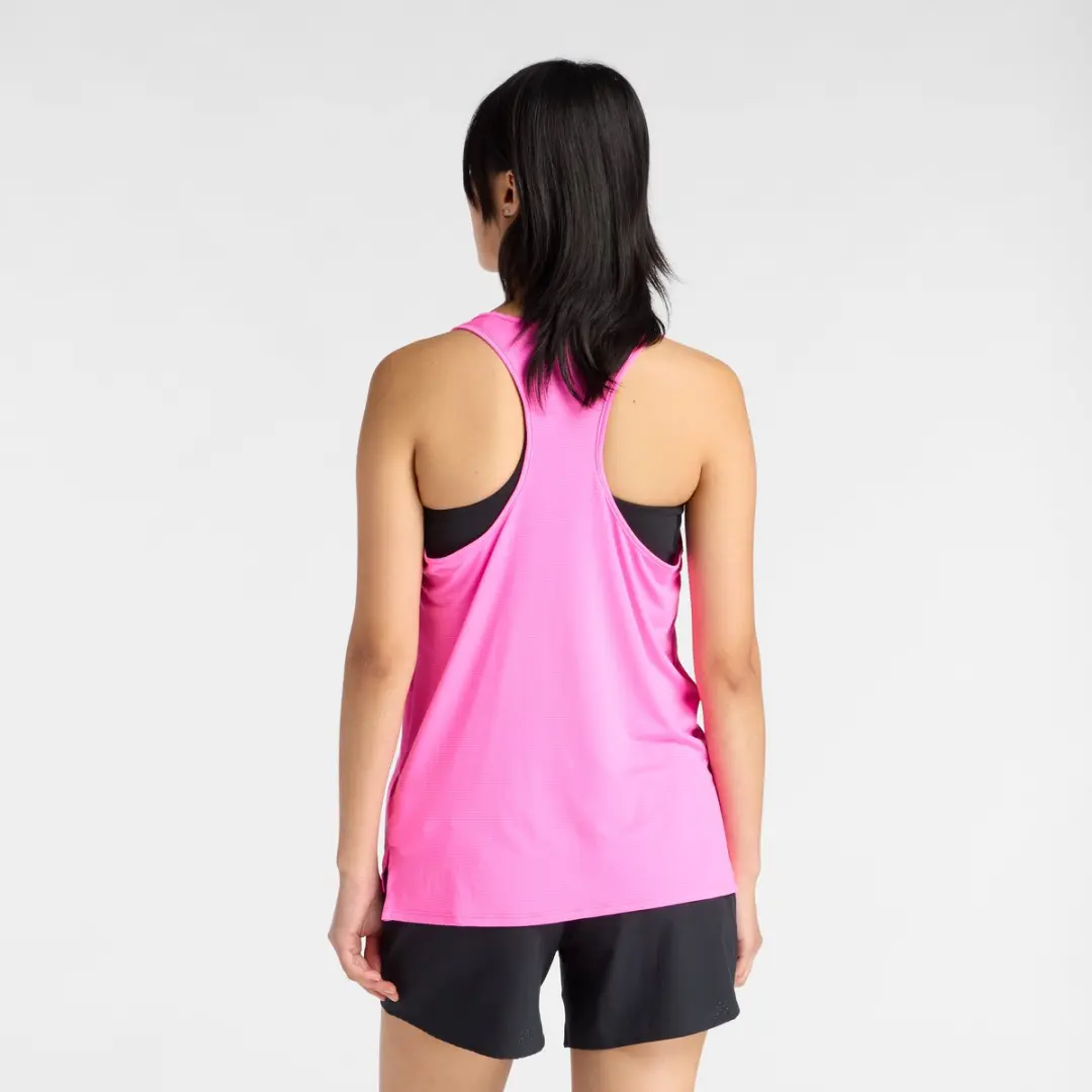 New Balance Sport Essentials Tank Dames Sportshirt - L - Pink Heat