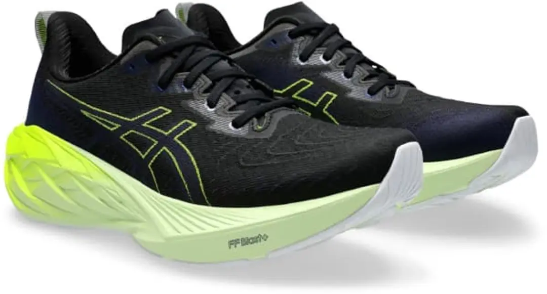 ASICS Novablast 4 Hardloopschoen 44.5 - Zwart/Groen - afbeelding 6 van 6