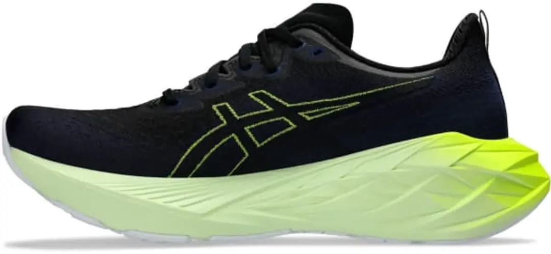 ASICS Novablast 4 Hardloopschoen 44.5 - Zwart/Groen