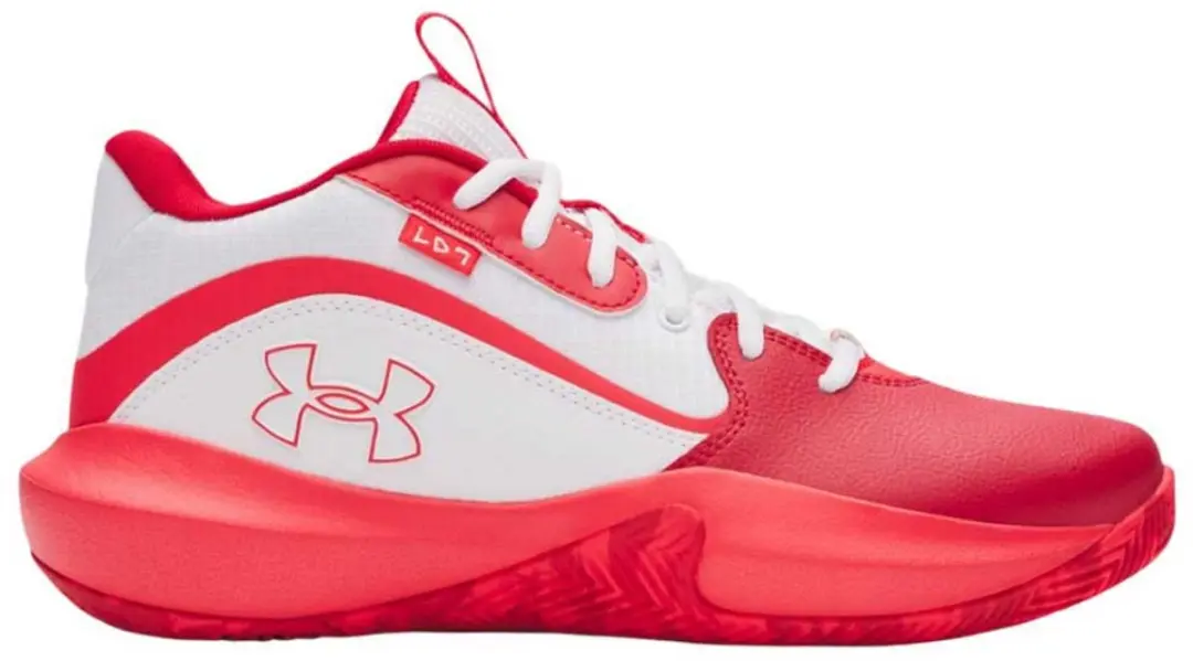 Under Armour Lockdown 7 Basketbalschoenen 44 - Rood/Wit
