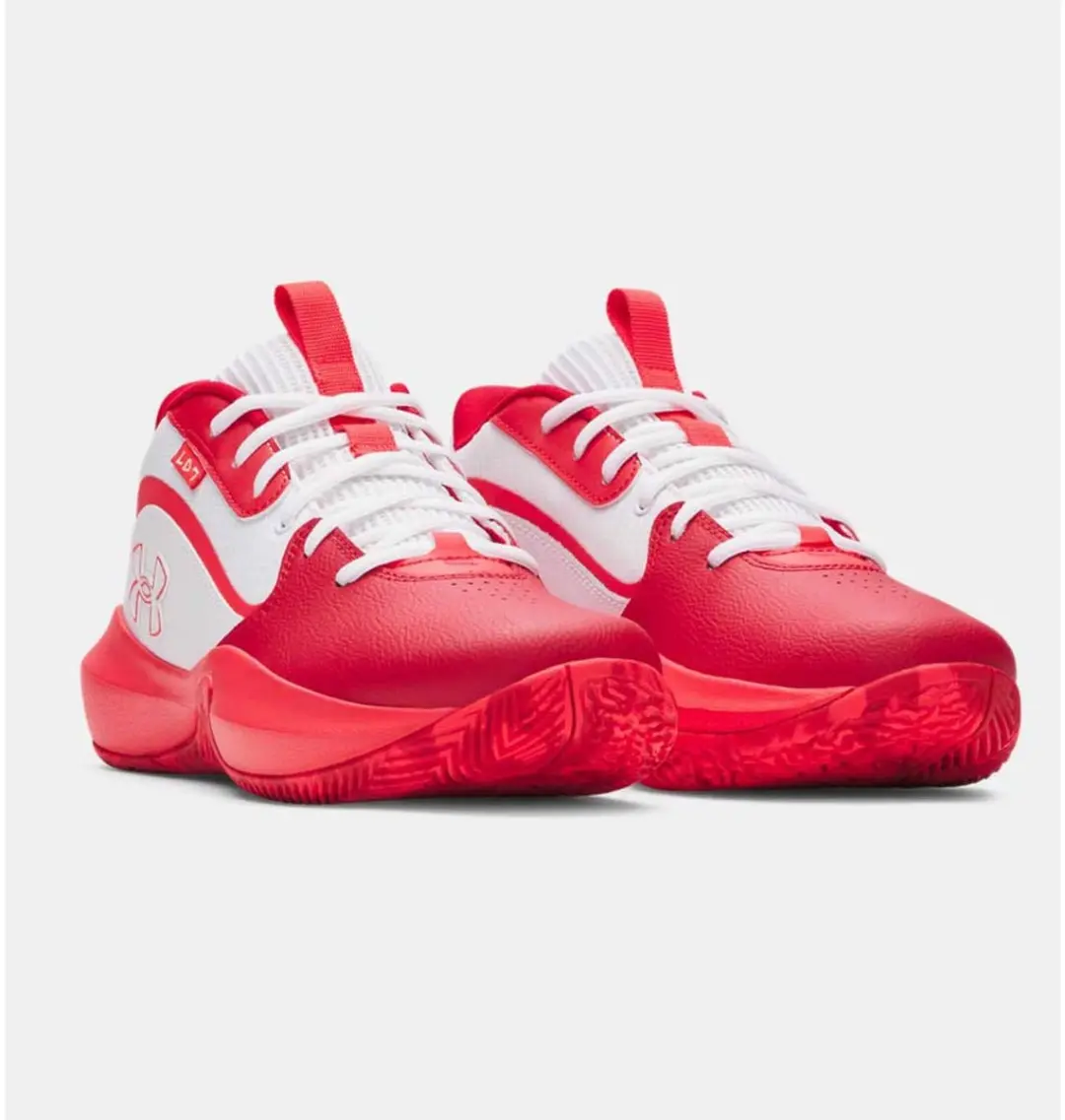 Under Armour Lockdown 7 Basketbalschoenen 44 - Rood/Wit