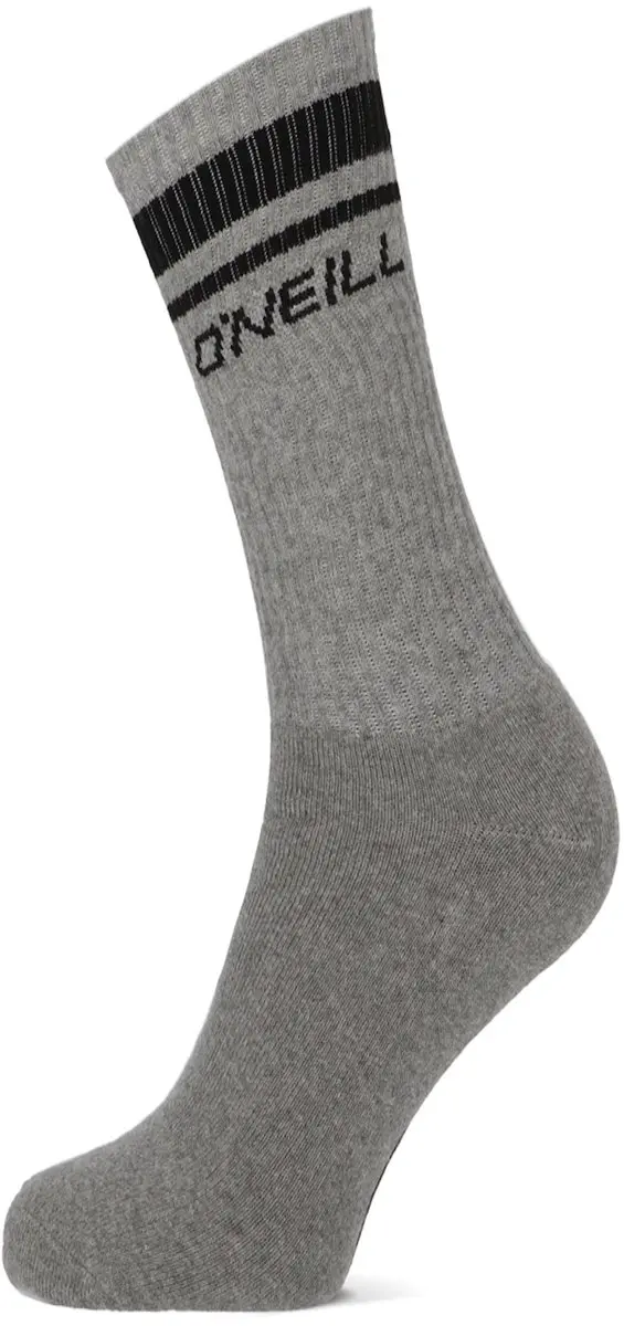 O'Neill Sportsokken Unisex 3-Pack - Grijs/Zwart