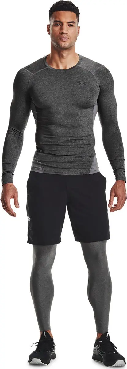 Under Armour UA HG Armour Leggings - Carbon Heather Zwart