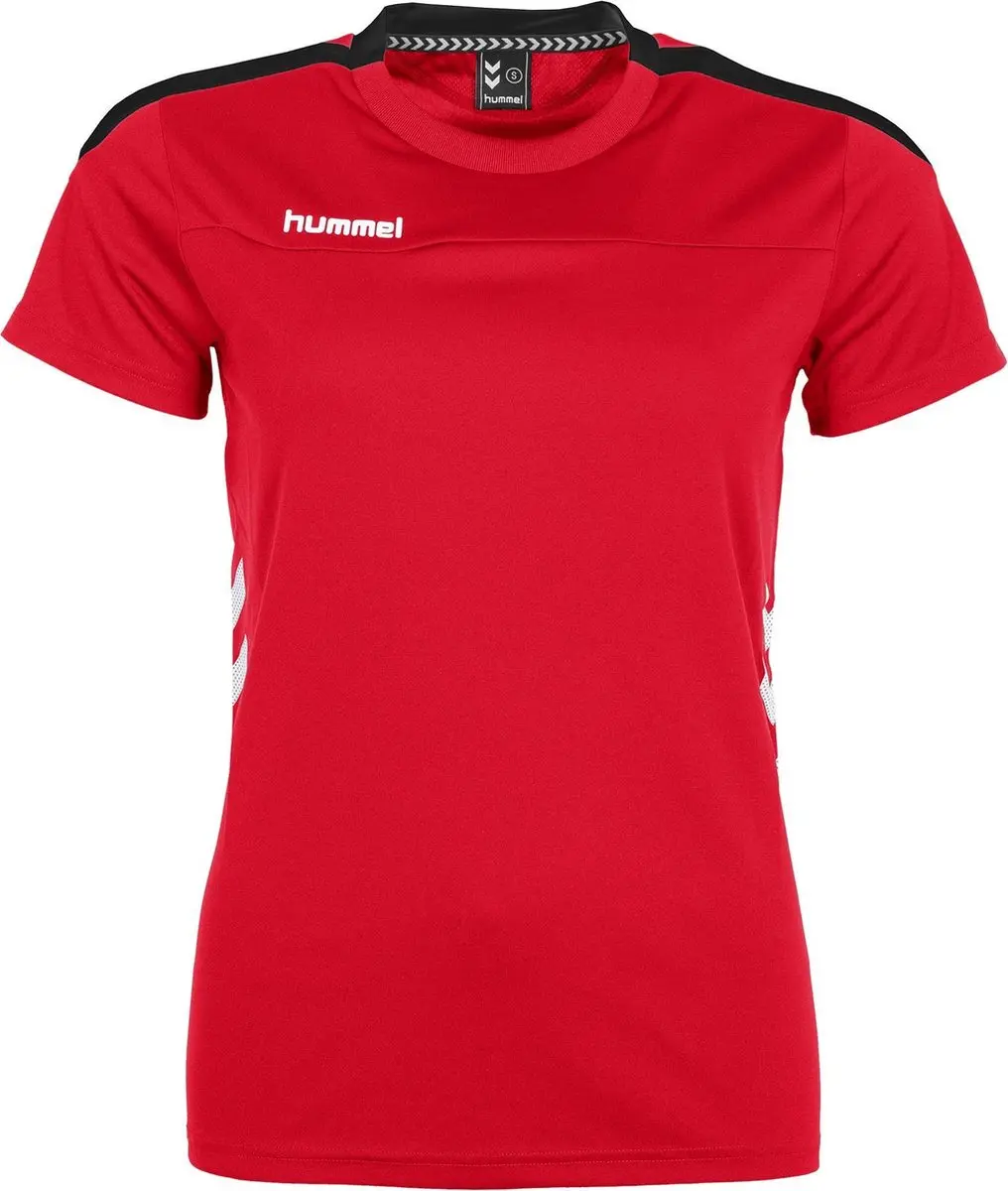 hummel Valencia Sportshirt Dames XL - Red/Black