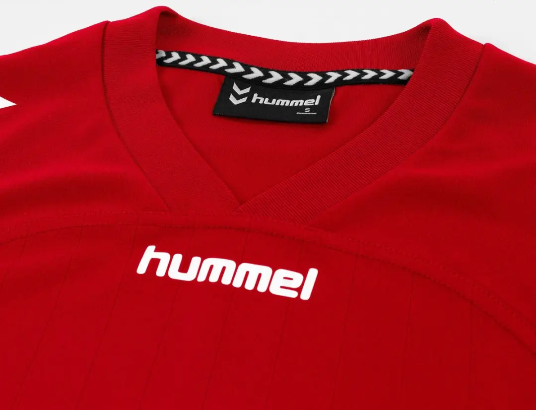 Hummel Fyn Shirt Dames - Korte mouwen - Rood/Wit - Maat S