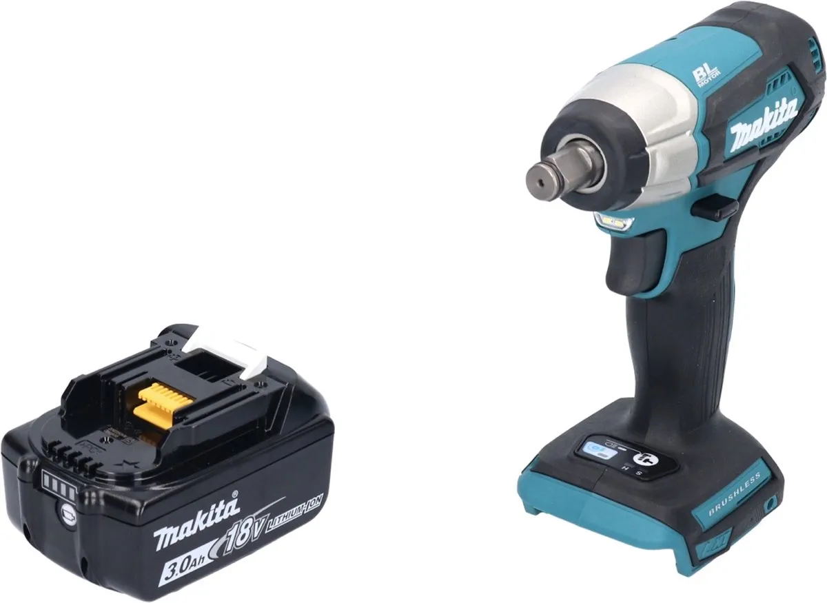 Makita DTW 181 F1 Slagmoersleutel 18V 210Nm - 1x 3.0Ah Accu - afbeelding 2 van 5