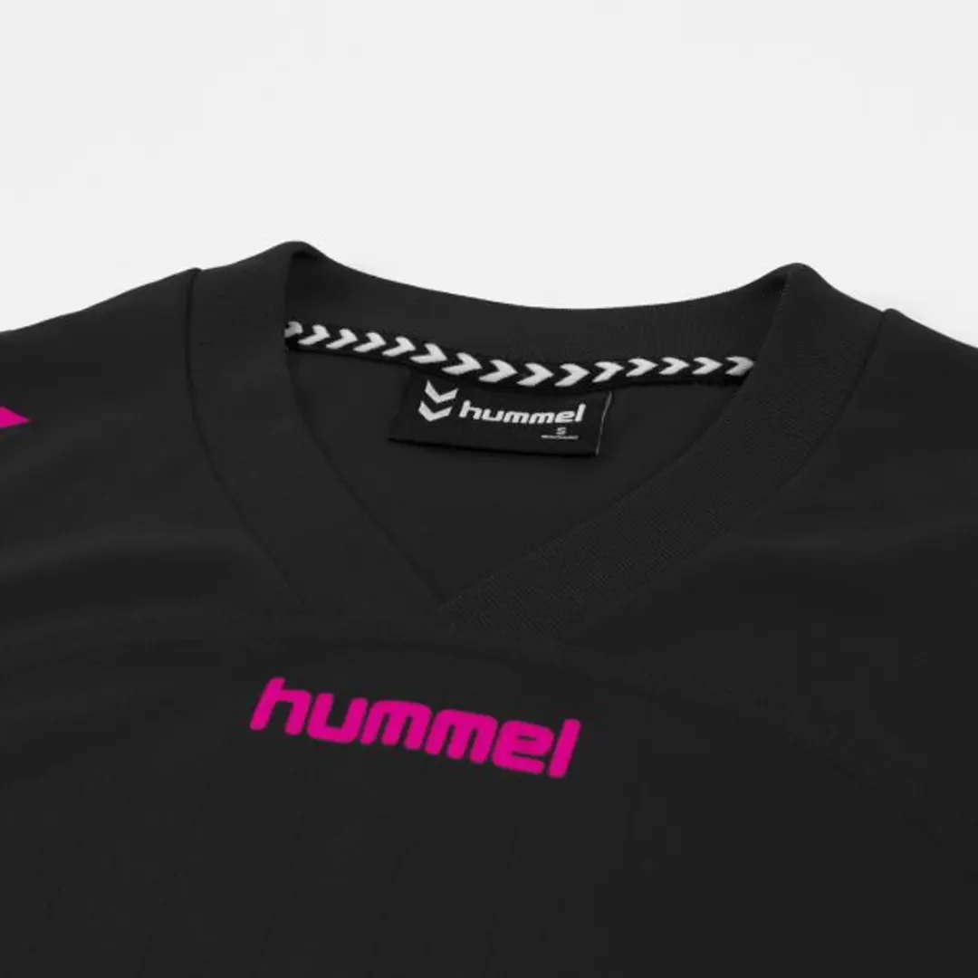 Hummel Fyn Shirt Dames Korte Mouw - Zwart/Magenta M