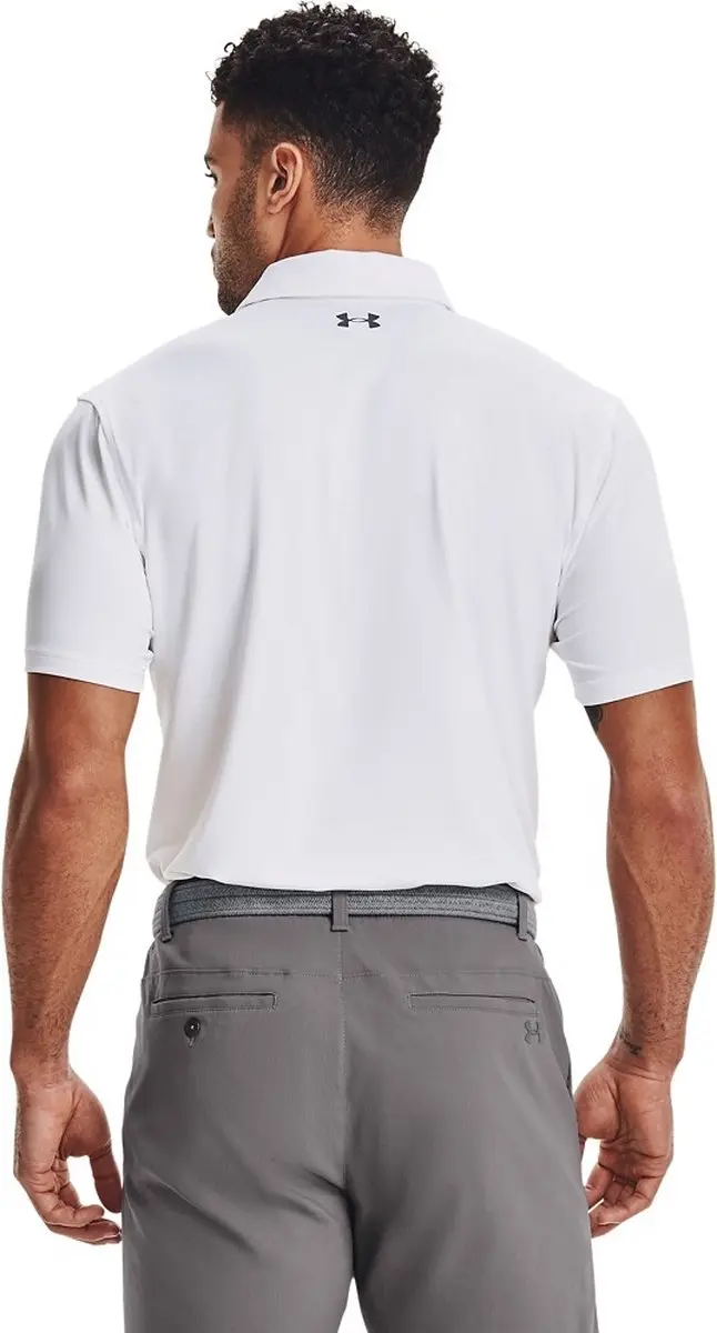 Under Armour T2G Heren Golfpolo - Wit - XXL