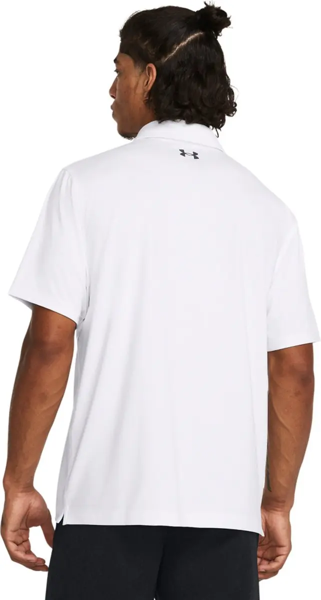 Under Armour T2G Heren Golfpolo - Wit - XXL
