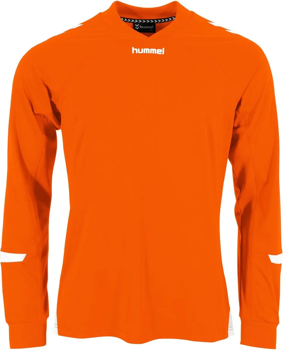 Hummel Fyn Voetbalshirt Lange Mouw Heren - Oranje/Wit M