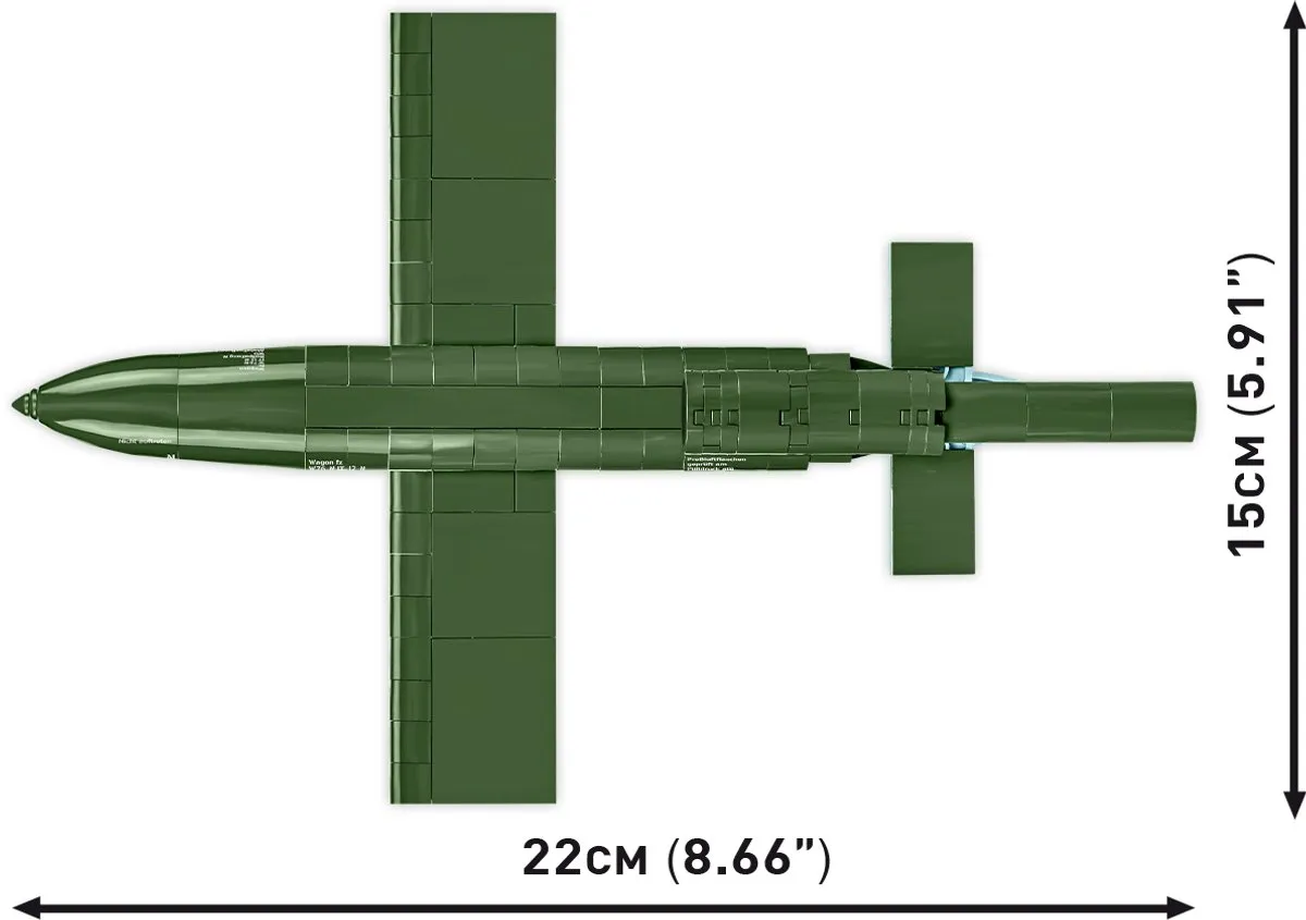 Cobi 3135 V-1 Flying Bomb - 265 Stukken - Groen