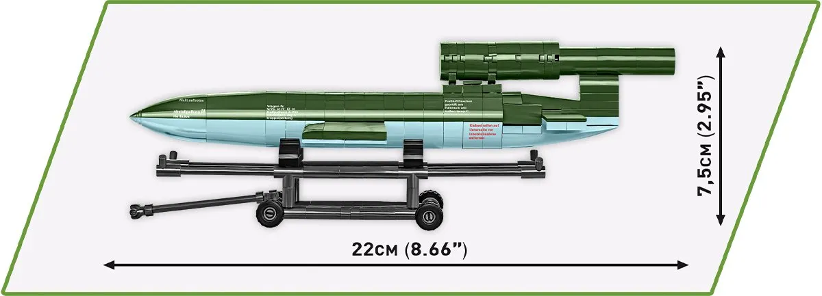 Cobi 3135 V-1 Flying Bomb - 265 Stukken - Groen