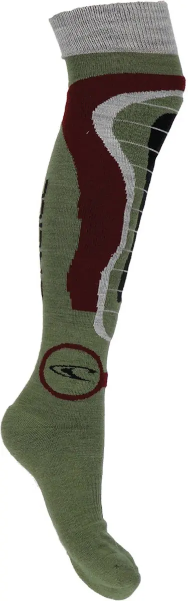 O'Neill Skisokken Unisex 35-38 - 2 Paar - Groen/Bordeaux/Grijs