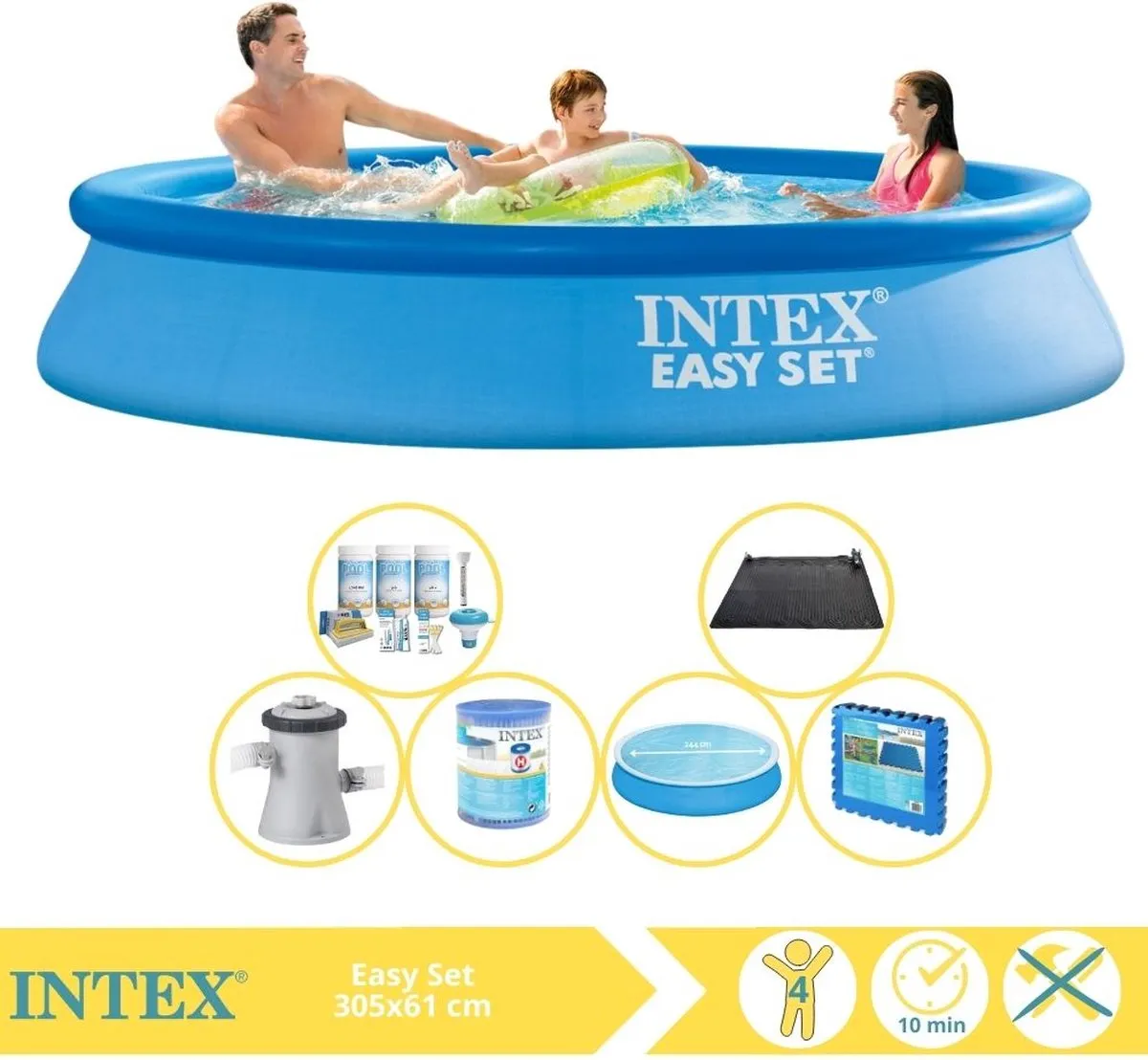 Intex Easy Set 28118GN Opblaaszwembad 305x61cm