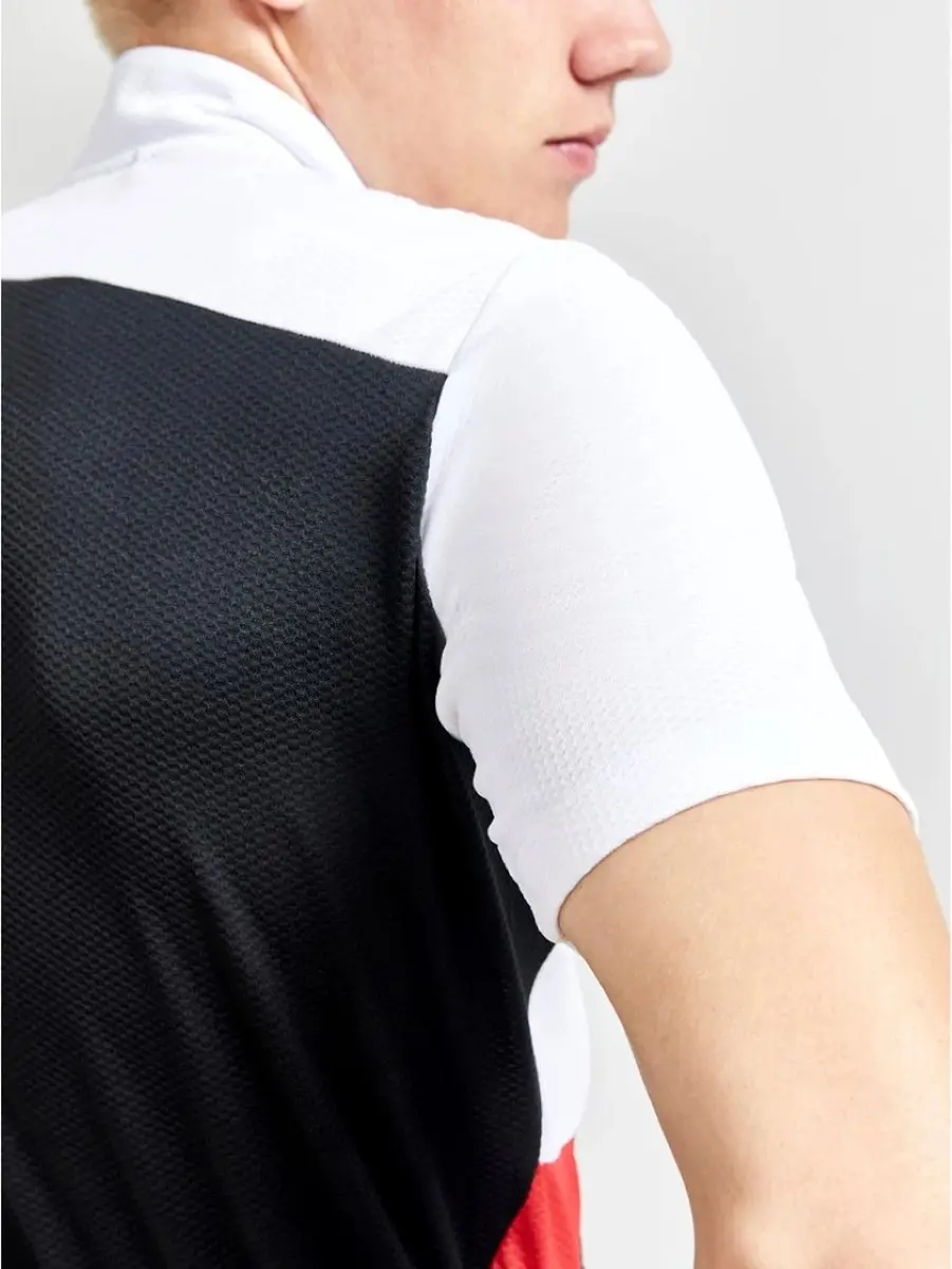 Craft Core Endur Jersey M Heren Fietsshirt - S - Wit/Zwart