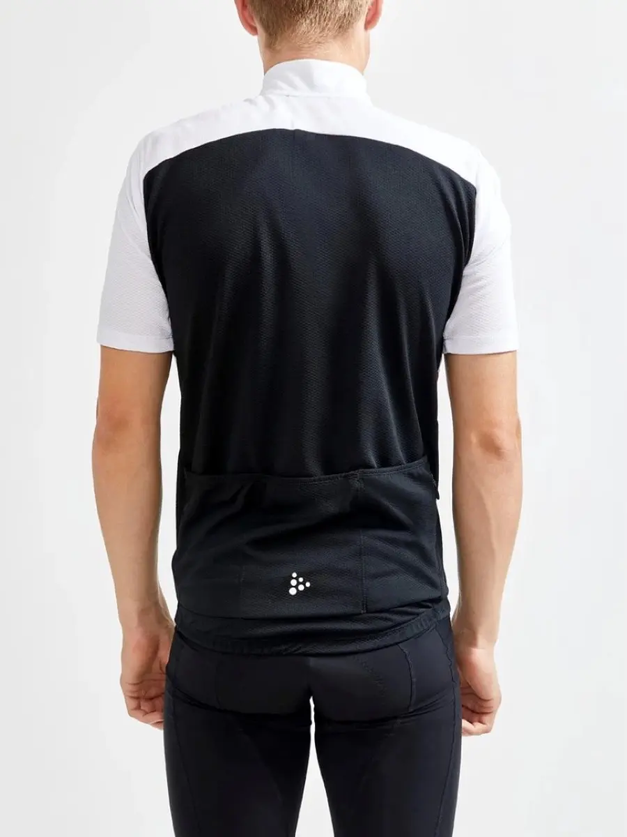Craft Core Endur Jersey M Heren Fietsshirt - S - Wit/Zwart