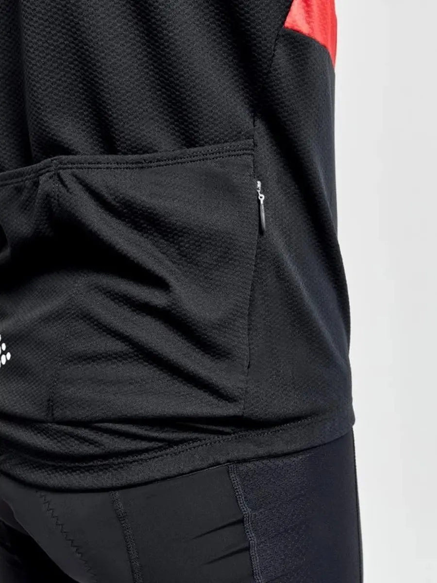 Craft Core Endur Jersey M Heren Fietsshirt - S - Wit/Zwart