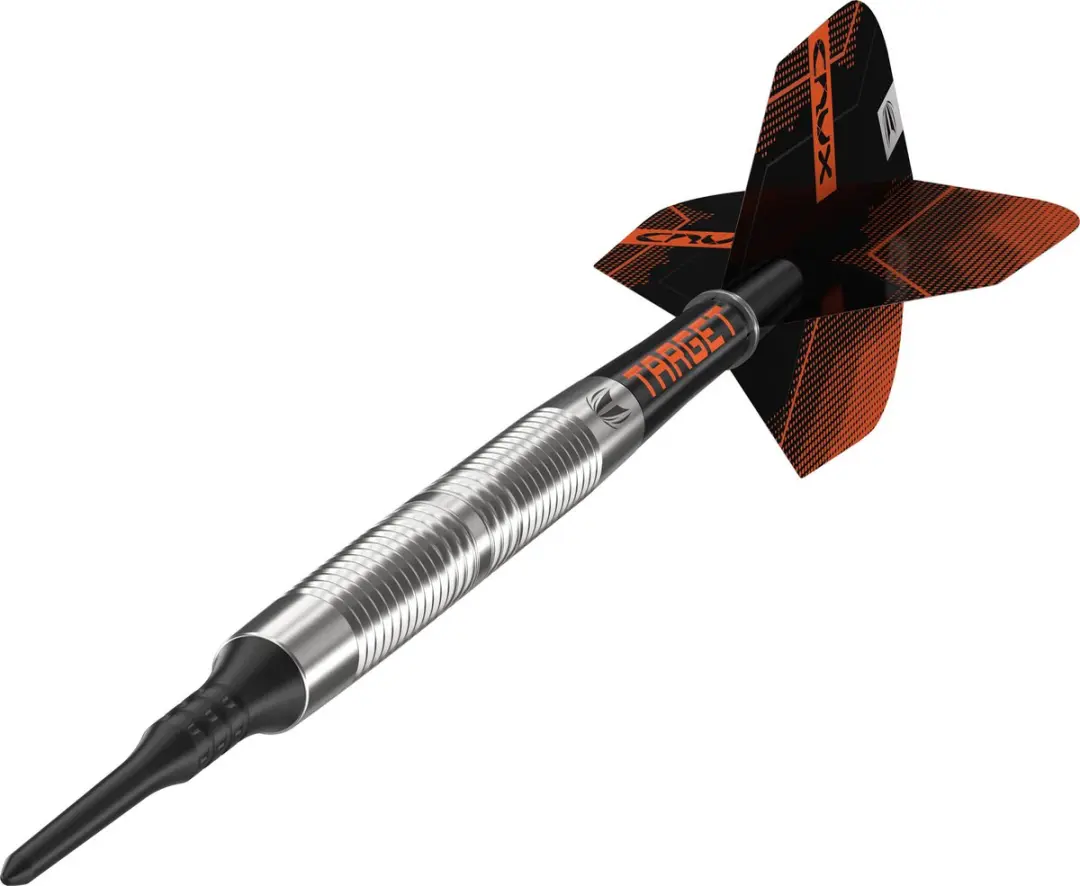 Target Crux 11 90% Darts - 3 Stuks - Oranje/Zilver/Zwart