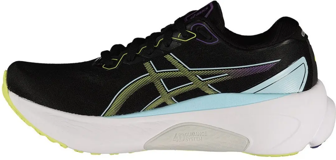 ASICS Gel-Kayano 30 Sportschoenen - Maat 39 - Zwart/Geel/Blauw - afbeelding 6 van 6