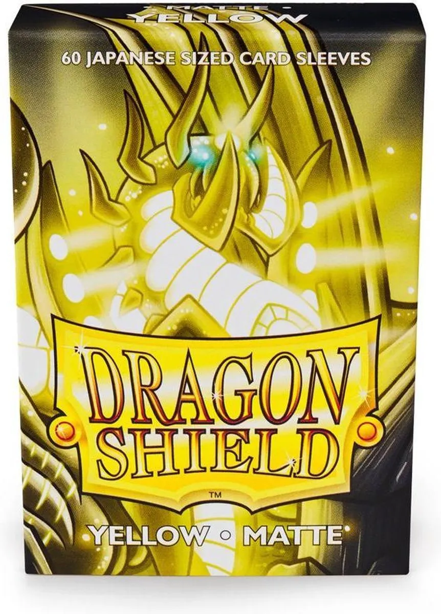Asmodee Dragon Shield Matte Yellow Card Sleeves DSAT-11114