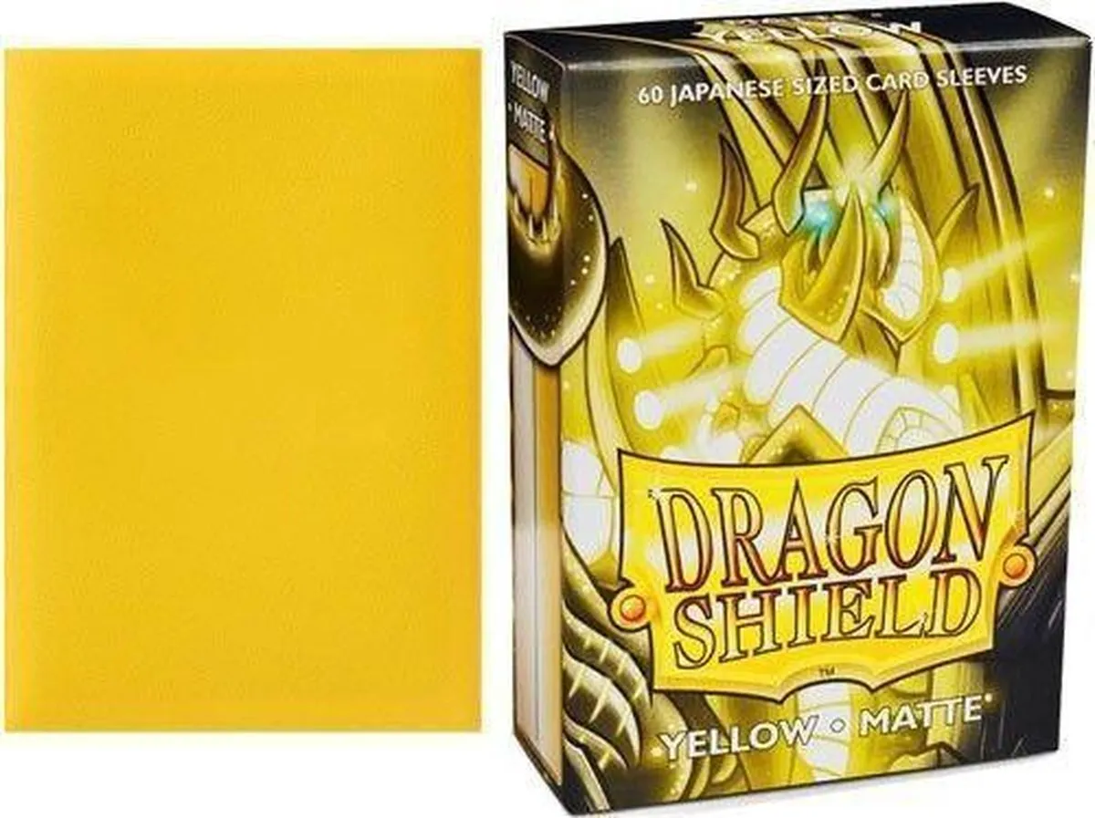 Asmodee Dragon Shield Matte Yellow Card Sleeves DSAT-11114