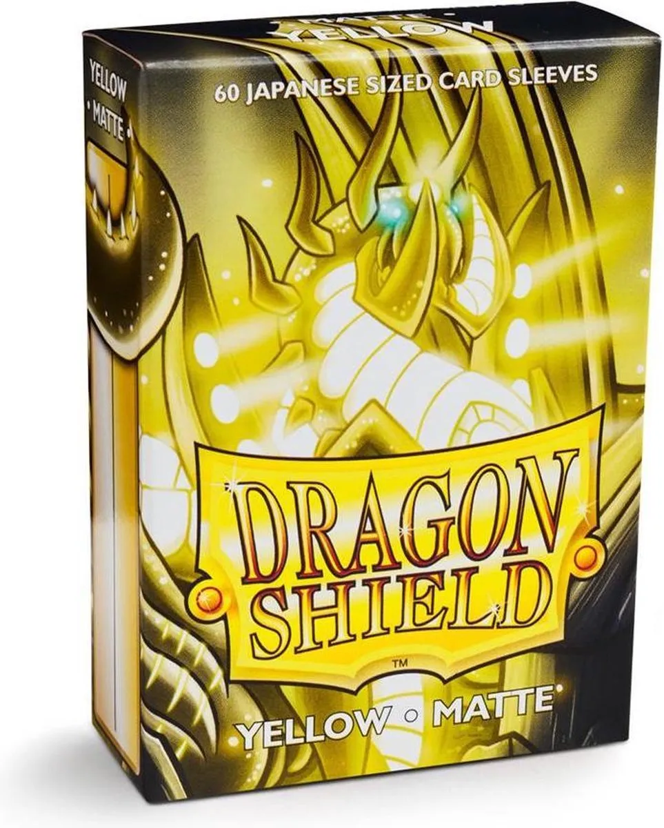 Asmodee Dragon Shield Matte Yellow Card Sleeves DSAT-11114