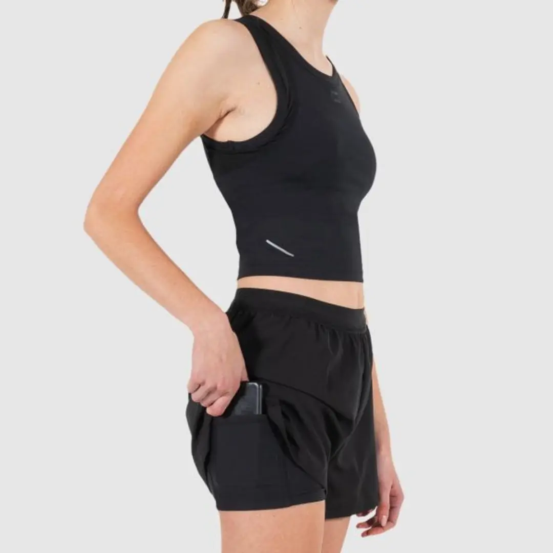 Stanno Functionals 2-in-1 Top Dames - Maat L - Zwart