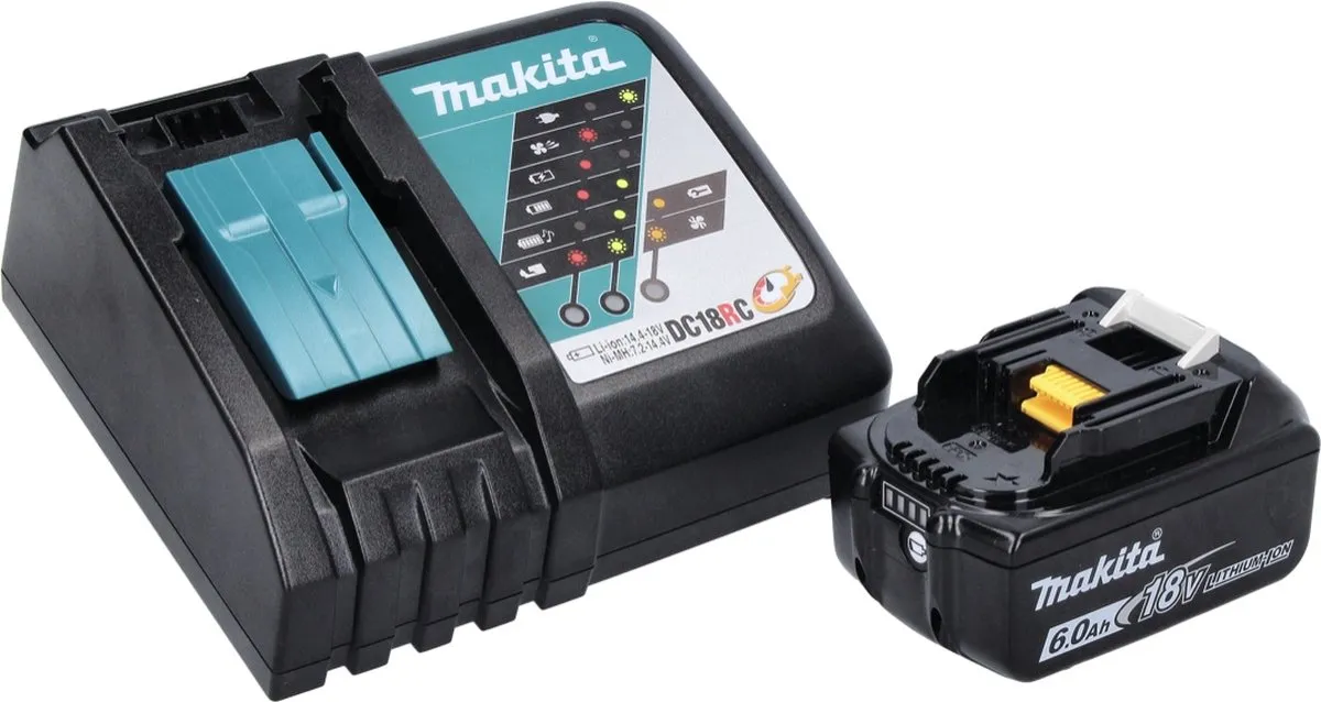 Makita DHG 180 RG1J Heteluchtpistool 18V - 550°C - 6,0 Ah