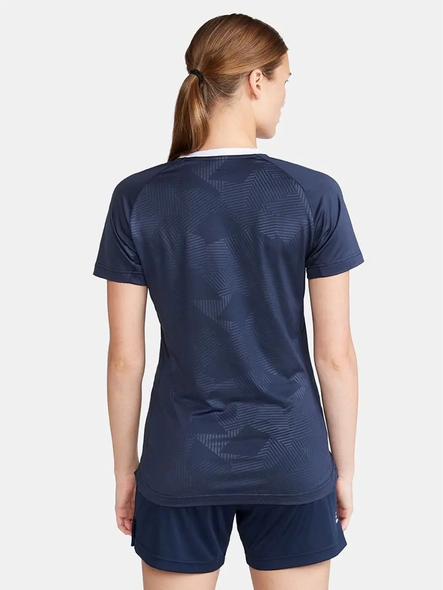 Craft Premier Solid Shirt Dames Korte Mouw - Marine M