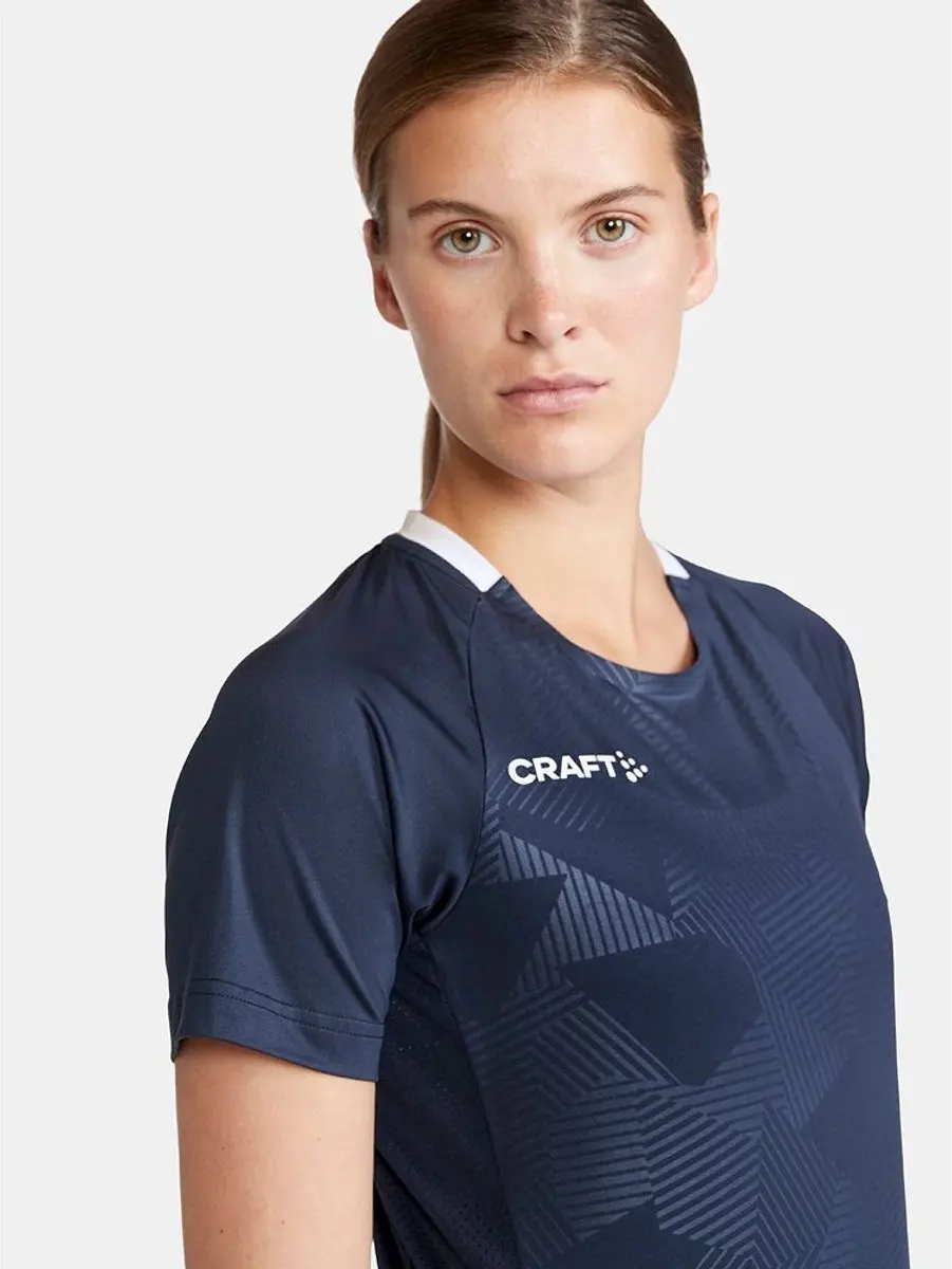 Craft Premier Solid Shirt Dames Korte Mouw - Marine M