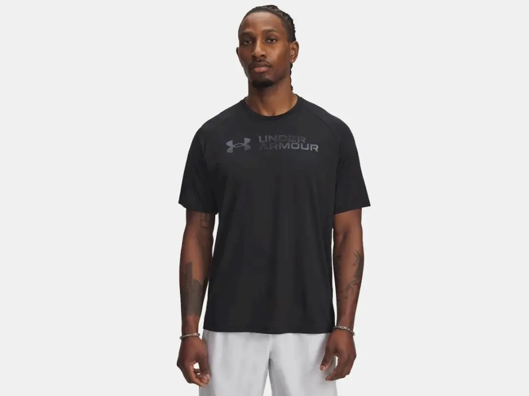Under Armour Tech Reflective SS T-shirt Heren - Zwart L