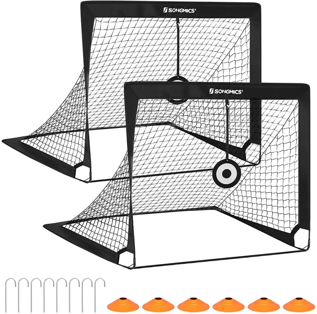Songmics Voetbaldoelen Pop-up Set van 2