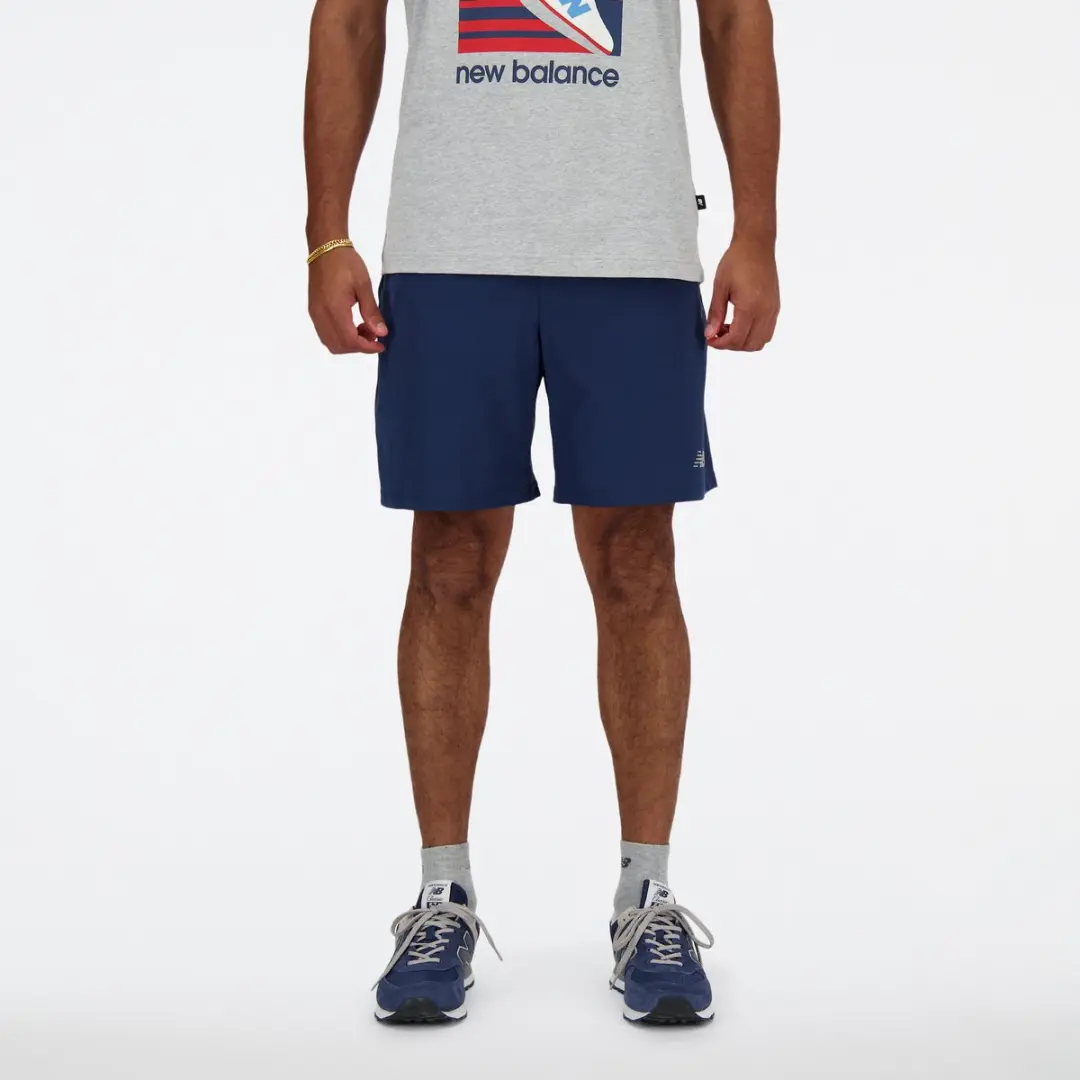 New Balance Sport Essential Short 7" Heren - Navy