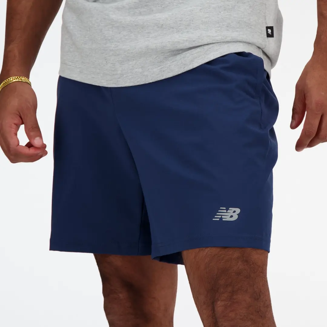 New Balance Sport Essential Short 7" Heren - Navy