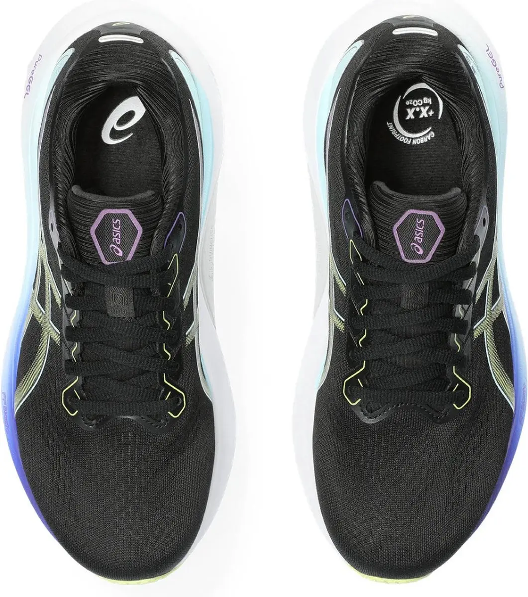 ASICS Gel-Kayano 30 Sportschoenen - 39.5 - Zwart/Geel/Blauw