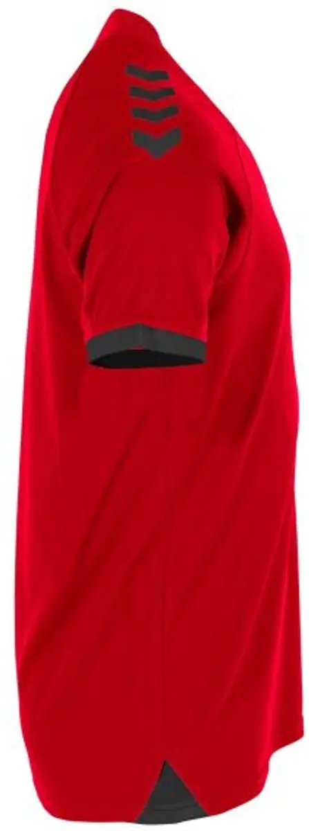 Hummel Fyn Shirt Korte Mouw Kinderen 116 - Rood/Zwart